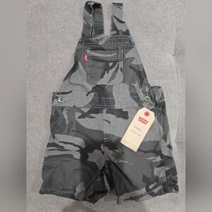 Levi's Kids Gray Camo Overalls